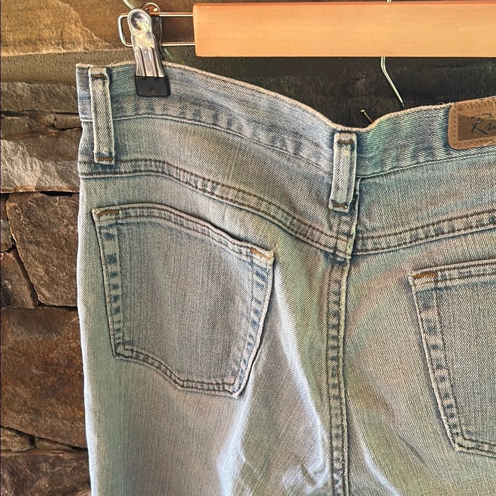 Riders by Lee cut off Jean Shorts Light Blue with Frayed ends; size 10M;so comfy